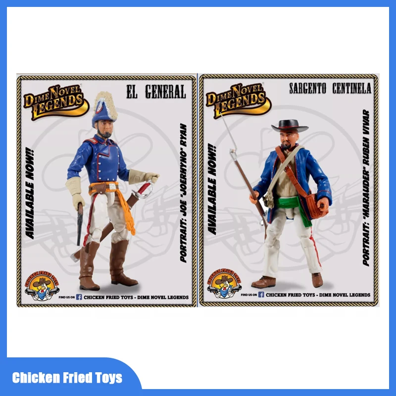 

In Stock Chicken Fried Toys Elgeneral And Sargento Set Action Figure Collection Model Collection Custom Festival Gift