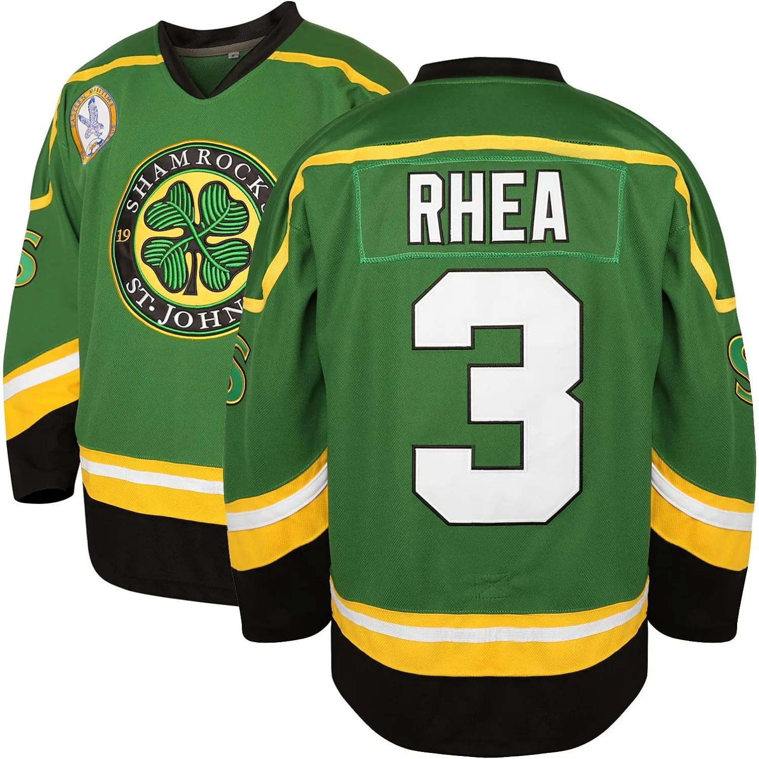 2025 3 Ross The BOSS Rhea St John's Shamrocks Stitched Hockey Jersey Movie Sweater Stitched Letters Numbers Mens Us Size S-3XL