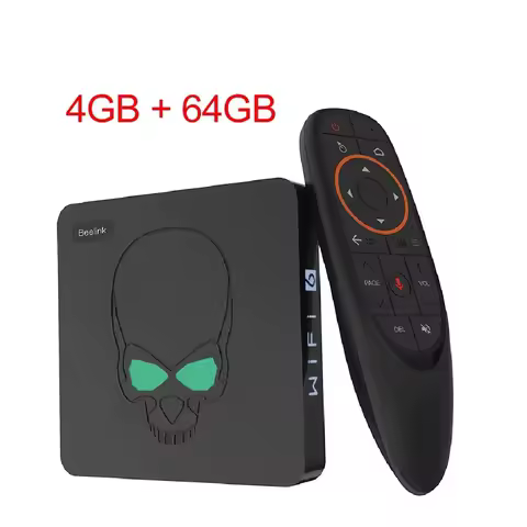 Original GT-King Pro WiFi 6 Beelink TV Box 4G+64G STB Dolby Audio DTS Listen 4K UHD HDMI 3D Video Format Blue LED Display Spot