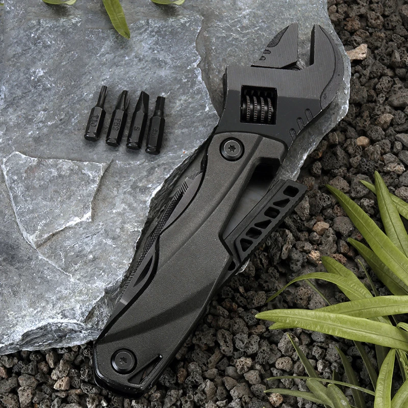 Mini Multi Functional Wrench Outdoor Screwdriver Folding Knife Saw EDC Combination Household Hand Tools