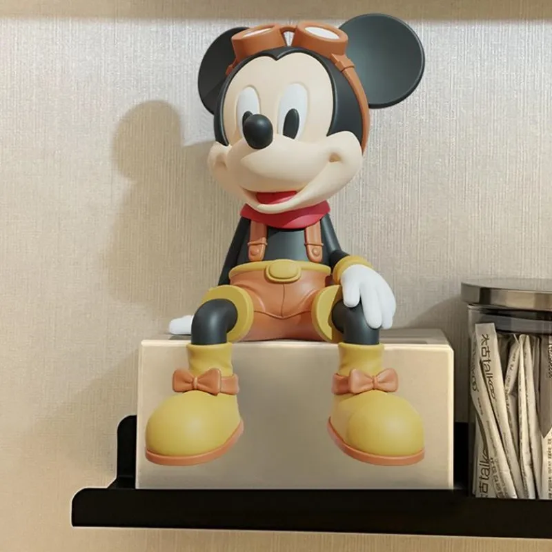 30-40cm Mickey Mouse Resin Figure Adventurer Mickey Action Figurine  Living Room Decoration Large Size Collection Model Statue