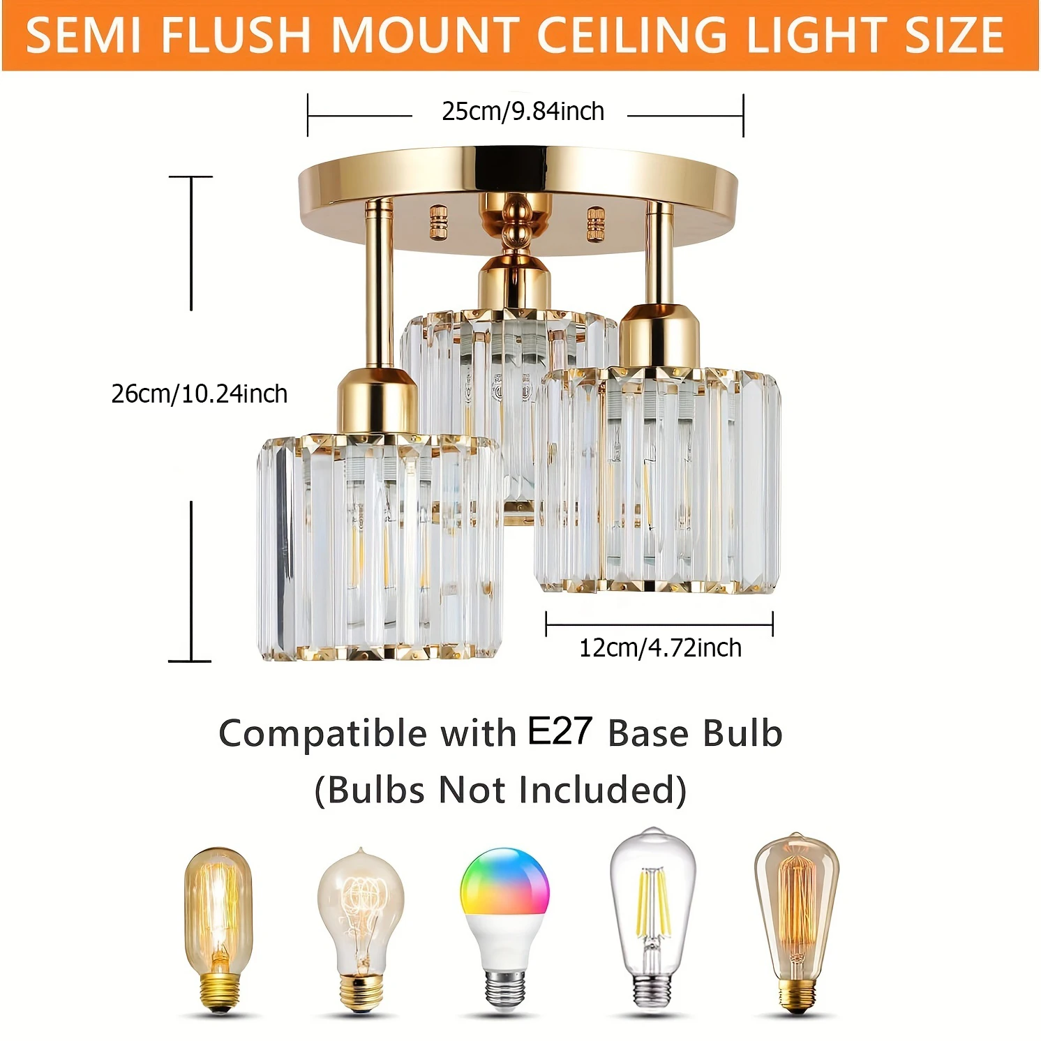 الحديثة الذهب الفاخرة كريستال 3-ligh E27 الثريا غرفة المعيشة غرفة نوم غرفة الطعام المطبخ بهو عباءة غرفة الممر السقف