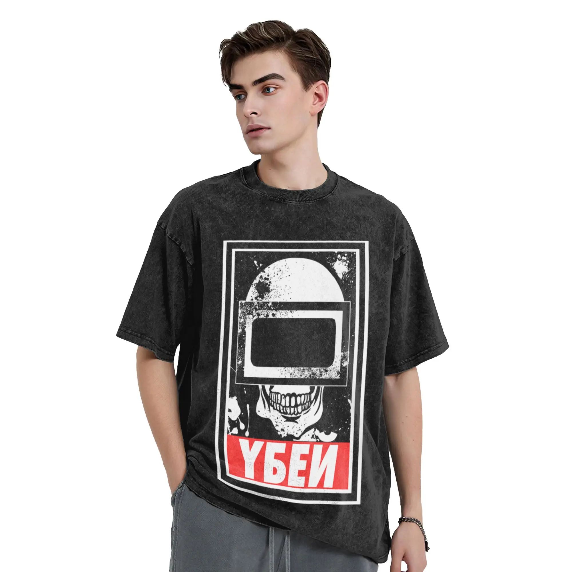 Escape From Tarkov - Tagilla Helmet Mask Design Unique Stylish A Washed T Shirt Men's Women's Oversized Cotton Tees Tops