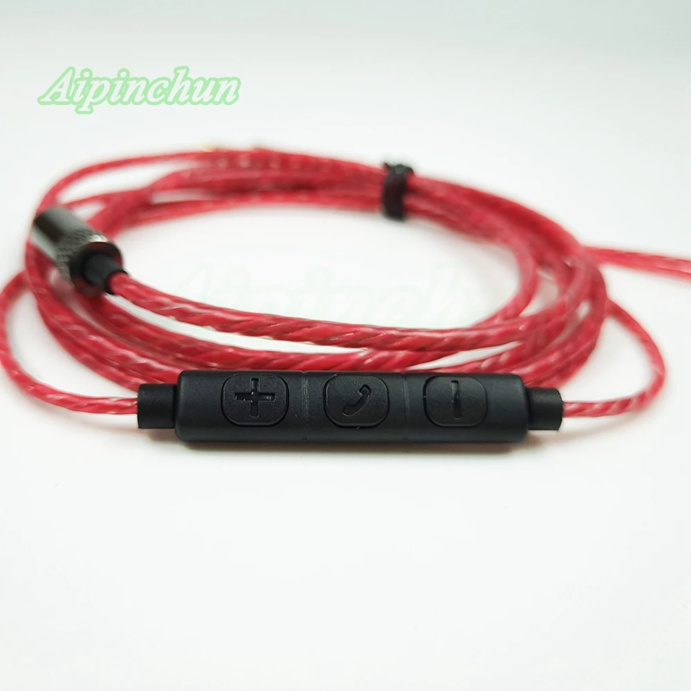 Кабель для наушников Aipinchun с разъемом 3,5 мм, с микрофоном