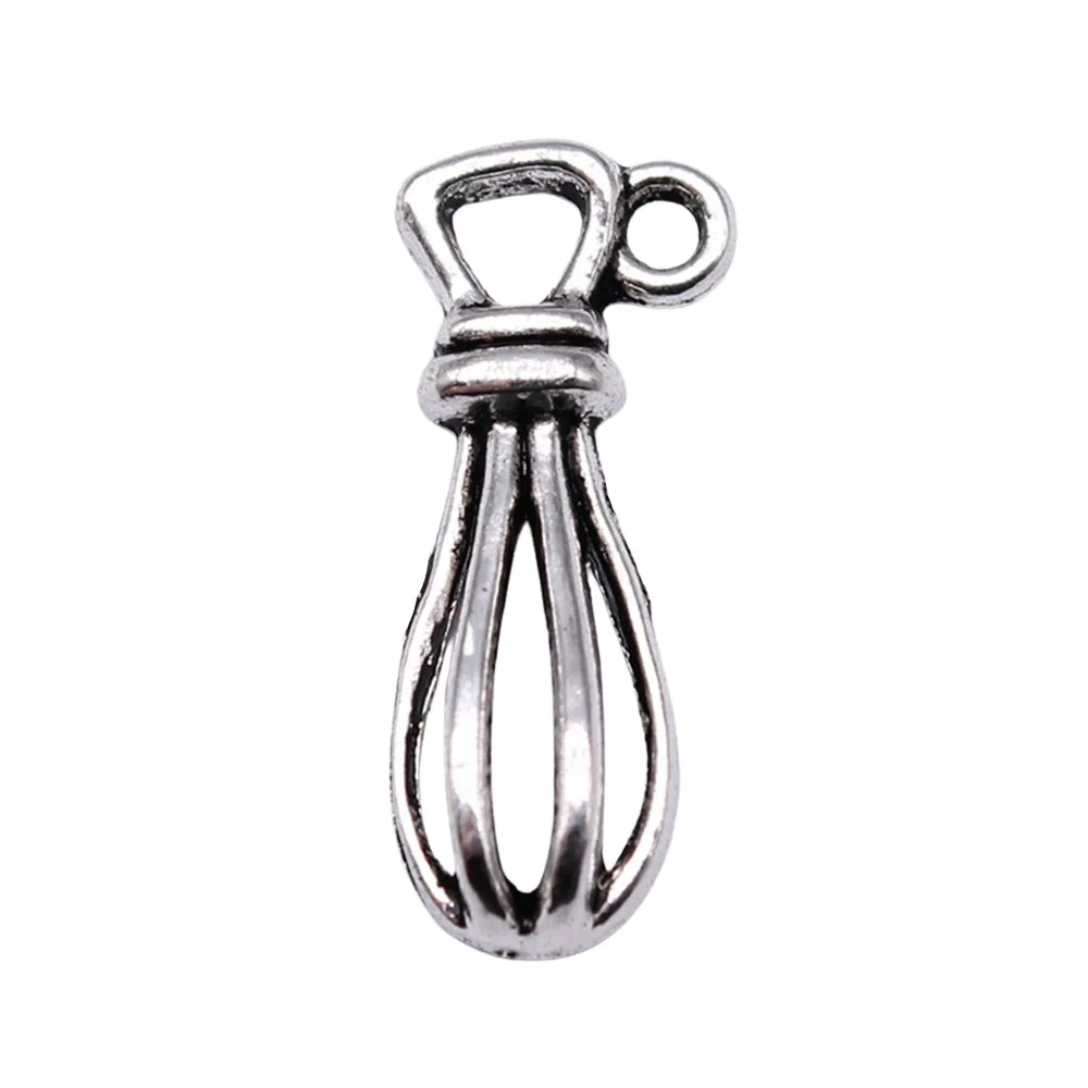 

100pcs/lot DIY Jewelry Accessories Bracelet Earrings Alloy Egg Beater Pendant