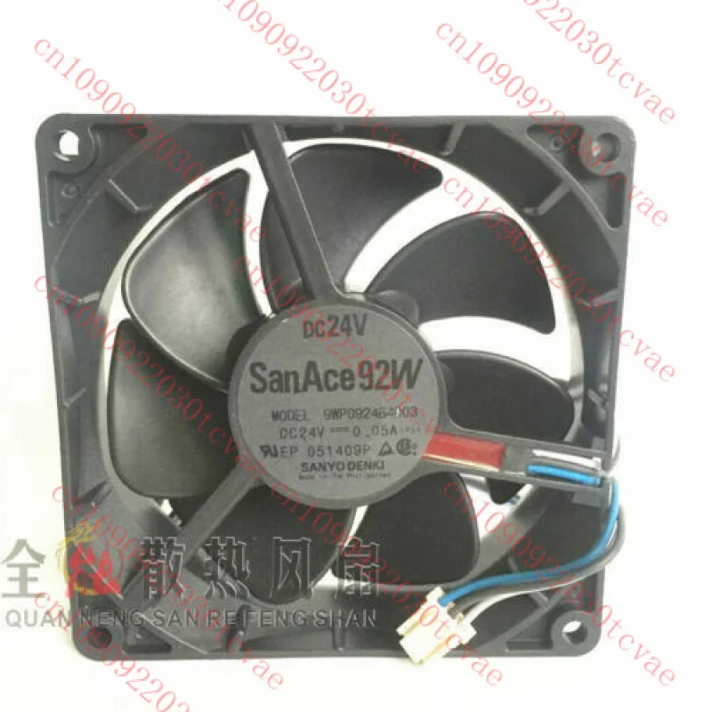 

1PC For Sanyo 24V 0.05A 12CM 9WP0924B4D03 3-wire cooling fan