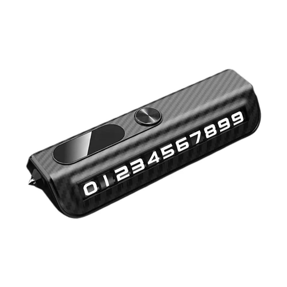 Multifunktionale Auto Telefon Nummernschild Dekoration Fahrzeug Nummernschild Temporäre Parkplatz Nummernschild Autozubehör – Detail 1