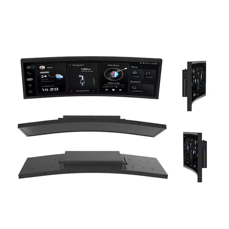 Car Android Special Aspect Ratio Stretched Lcd Advertising Display Controller Digital Signage Display