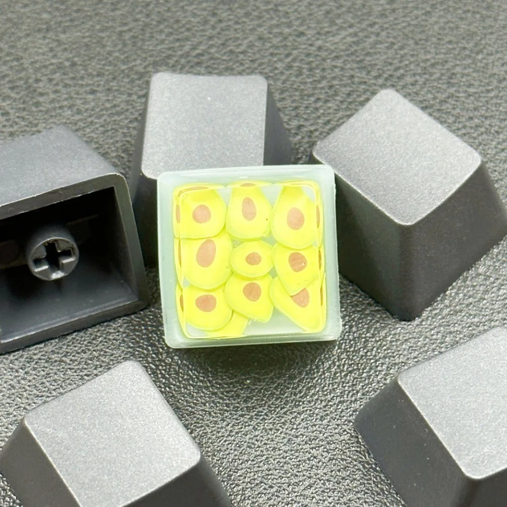

Fashionable Transparent Fruit Keycaps Girly OEM R4 Fruit Keyboard Cap Cross Axis Universal Mechanical Keyboard Keycap Decoration