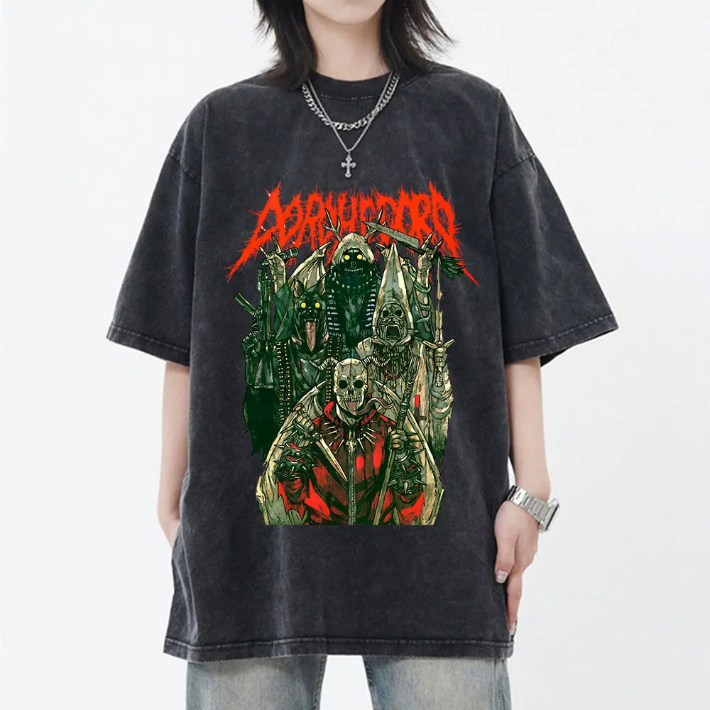 Ropa para Hombre, camiseta para Hombre, camisetas gráficas, camiseta para Hombre, Ropa para Hombre, Anime japonés Dorohedoro Kaiman, Vintage lavado
