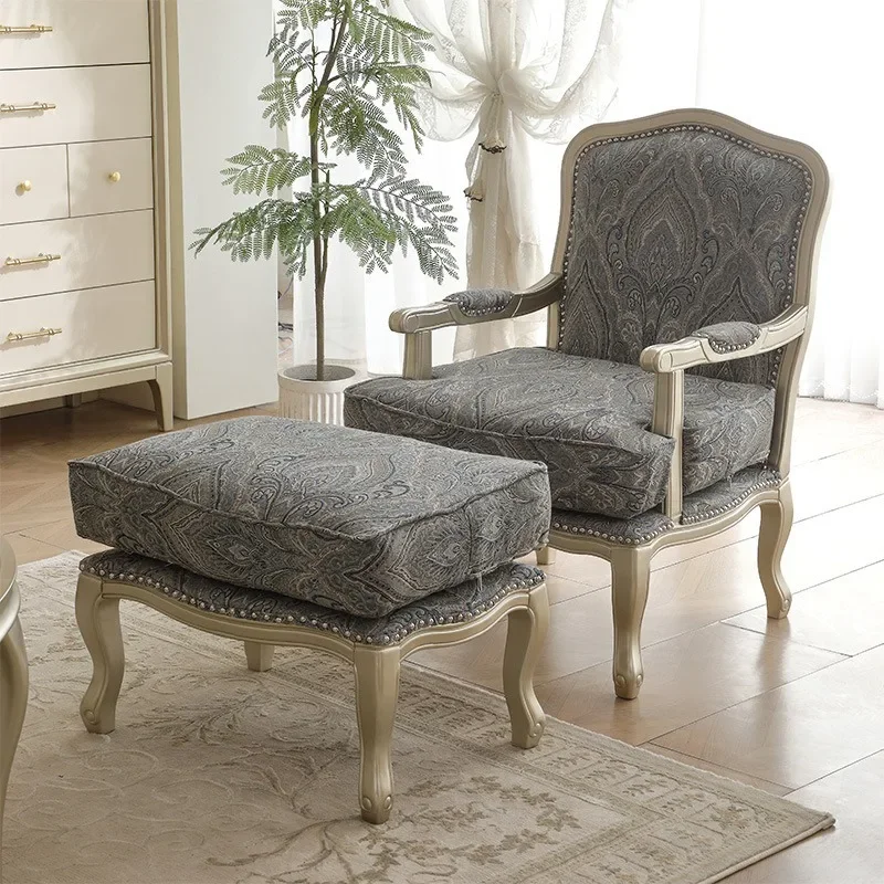American light luxury solid wood sofa main living room high-end atmosphere Internet celebrities with the same single queen recli