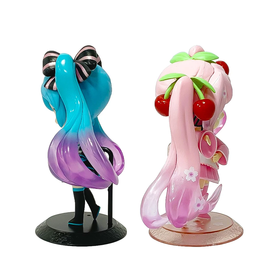 Hatsune Miku nouveau Anime 16 cm chanteur virtuel Manga Statue Figurines modèle jouets ordinateur bureau gâteau décoration jouets mignons