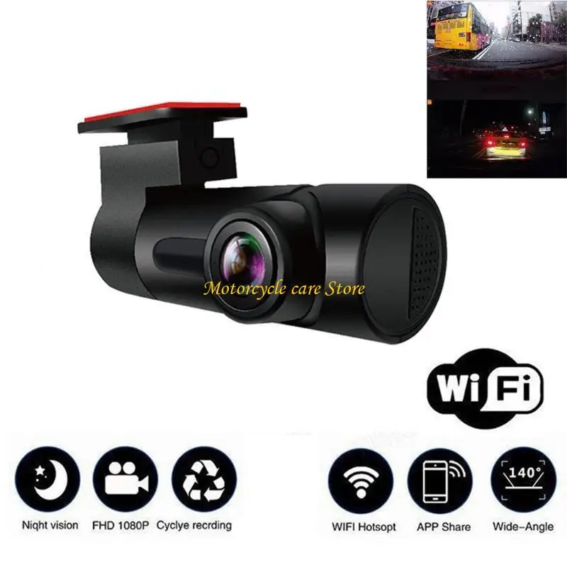 

U75F 1080P 140° Wide DVR Car Mini Built-in G-Sensor Night for Vision Video Camera Park Monitor Driving Recorde