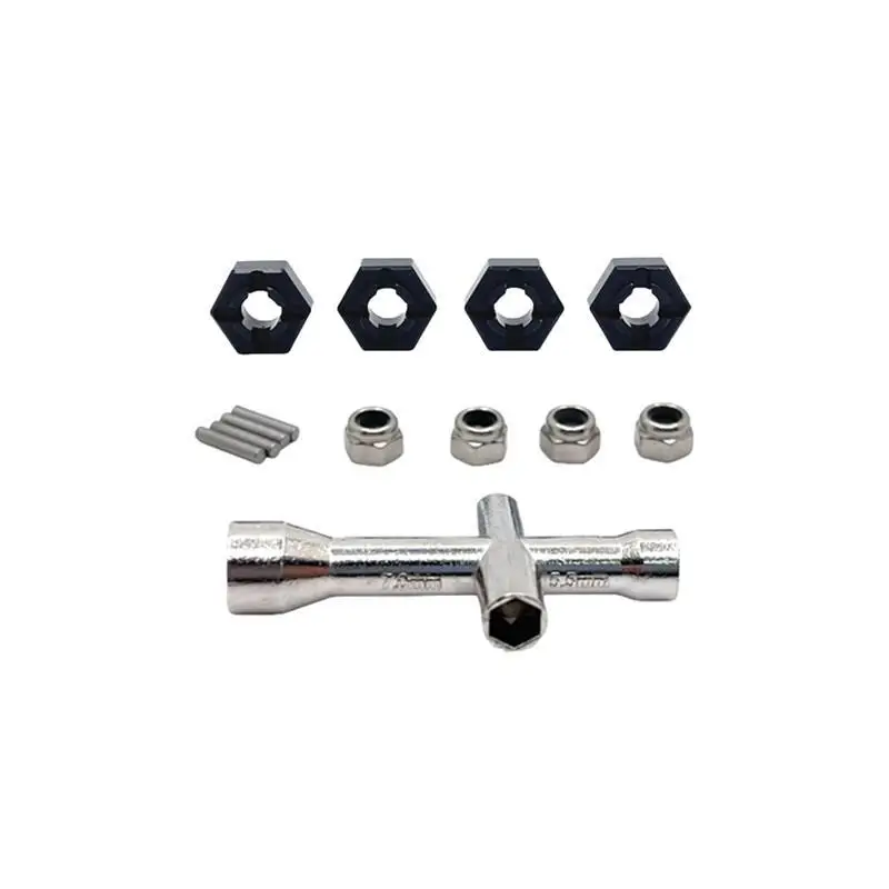 SCY 16101 16102 16103 PRO SG116PRO MJX 16208 16209 H16 adaptador de cubo hexagonal de rueda de Metal de 12mm 1/16 RC accesorios de piezas de actualización de coche