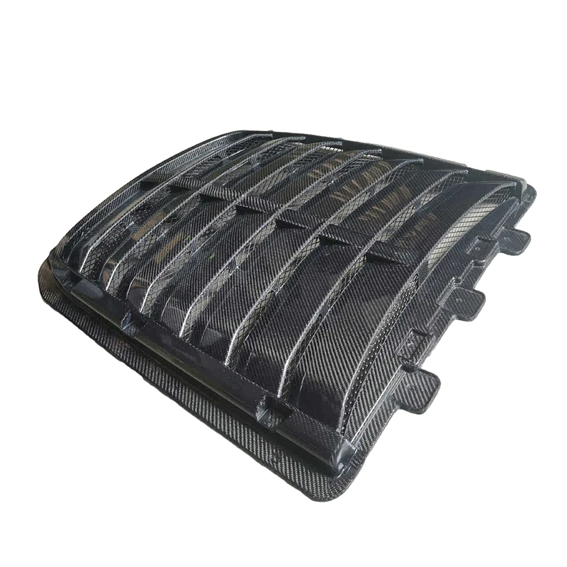 Modified GT500 Carbon Fiber Fibre Front Engine Bonnet Hood Vent for Ford Mustang GT500custom