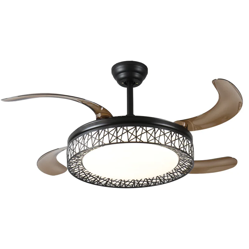 

42inch Fan Lamp Ceiling Fan Lights Dining Room Bedroom Lamp in the Living Room Household Mute Invisible Fan Lamp Integrated