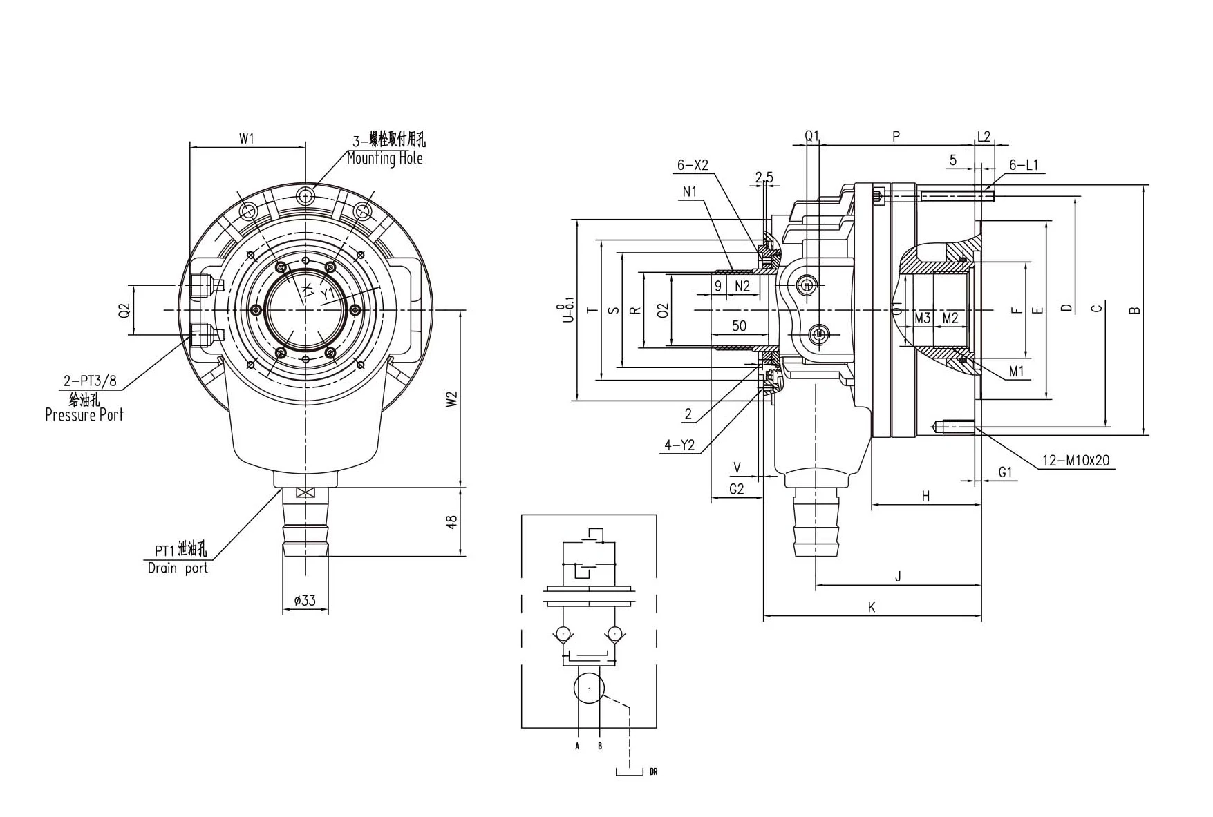 

Rotating TK Cylinder High Speed Through Hole Cylinder Hydraulic Oil for Spindle Flat Bed CNC Lathe hine