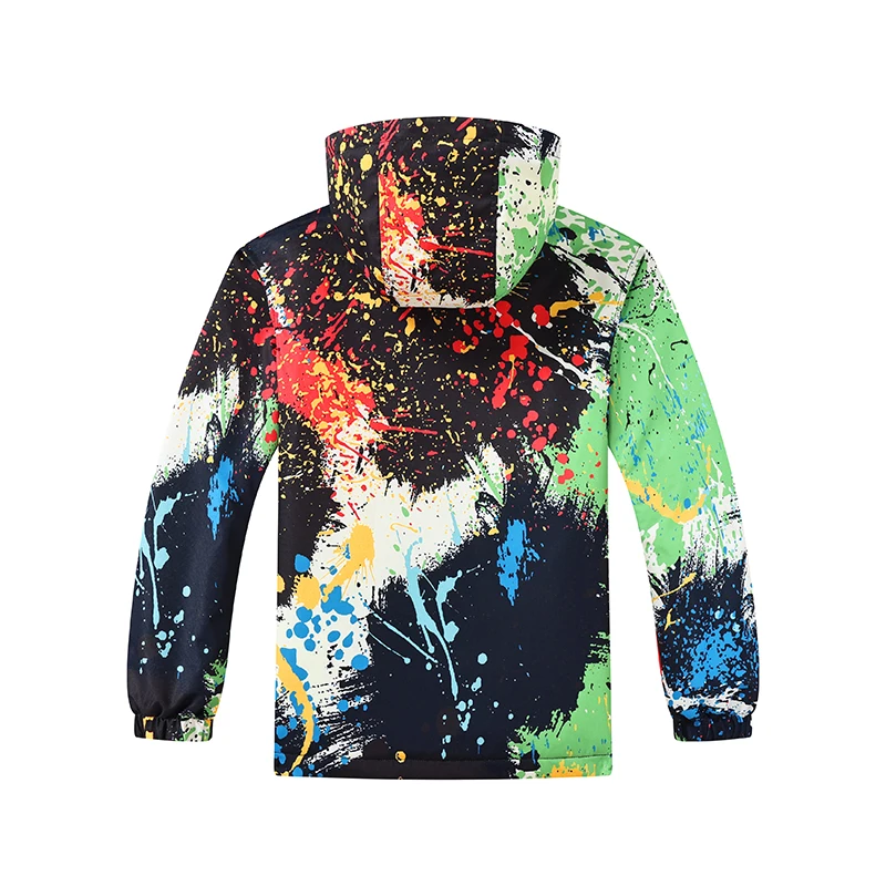 Dubbped Girls Boys Jackets Waterproof Detachable Hood Fleece Lined Hiking Kids Track Rain Coat Child Outfit Tops Windbreaker