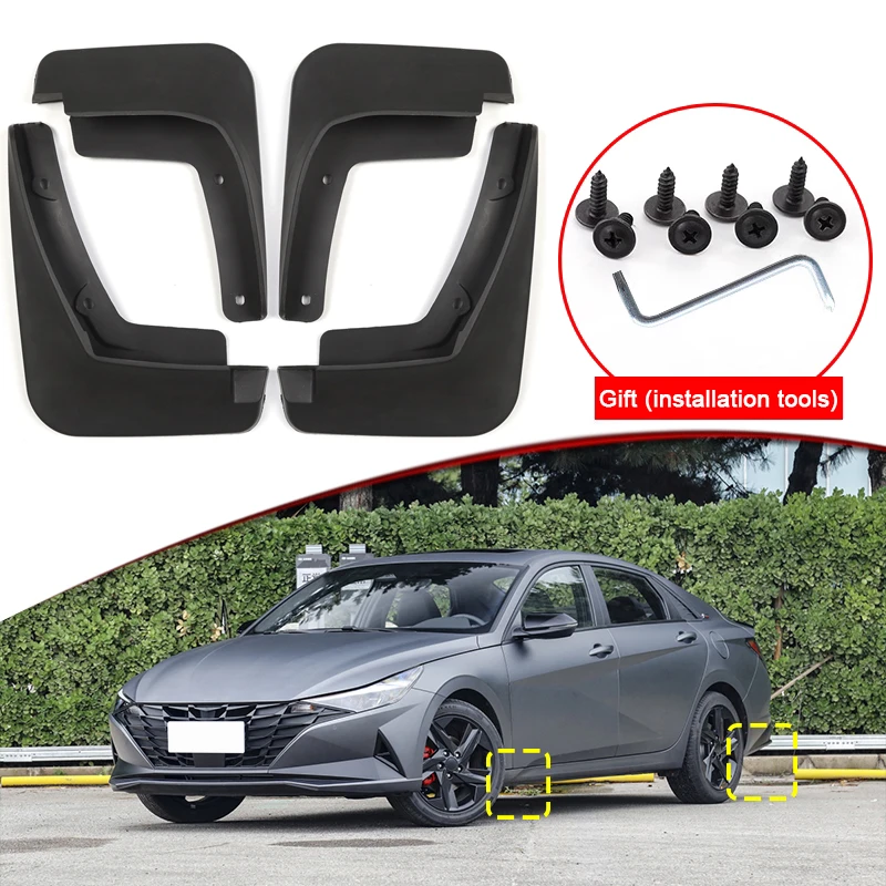 

Car Styling For Hyundai Elantra CN7 2021-2023 Car Mud Flaps Splash Guard Mudguards MudFlaps Front Rear Fender Auto Accessories