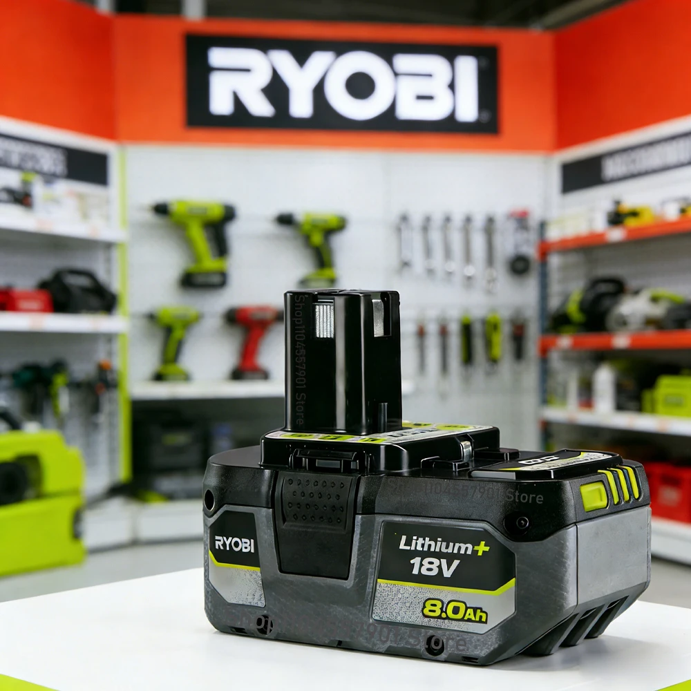 

NEW High-Performance RYOBI 18V ONE+ 6.0/8.0Ah Lithium Battery 2026 Upgrade Long Runtime for All ONE+ Cordless Power Tools