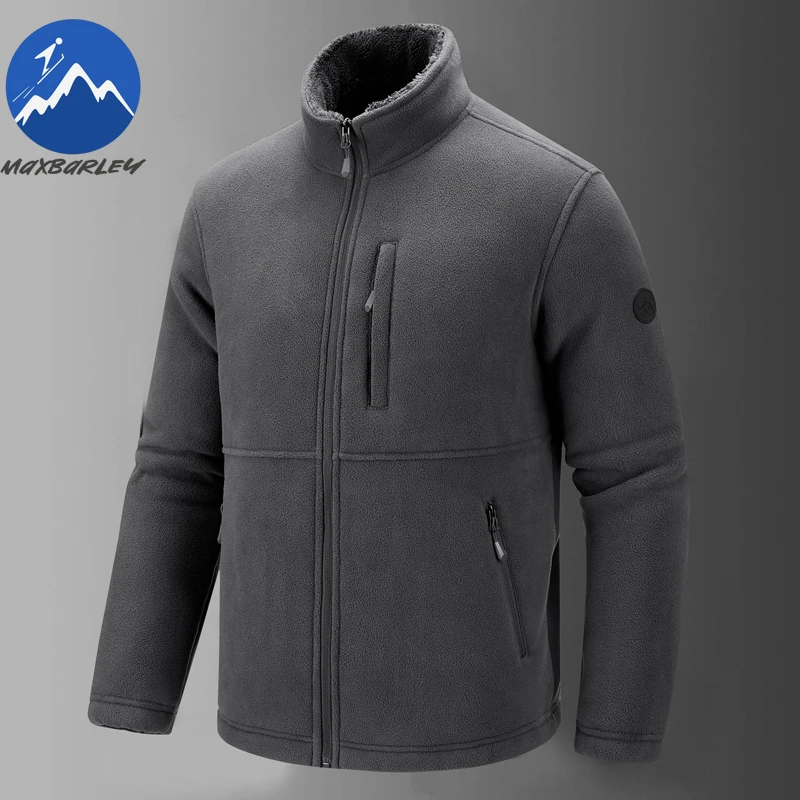Maxbarley Men Winter Jacket Stand Collar Outdoor Work Warm Windproof Cotton Coat Hiking Comfortable Warm Winter Mens Clothes