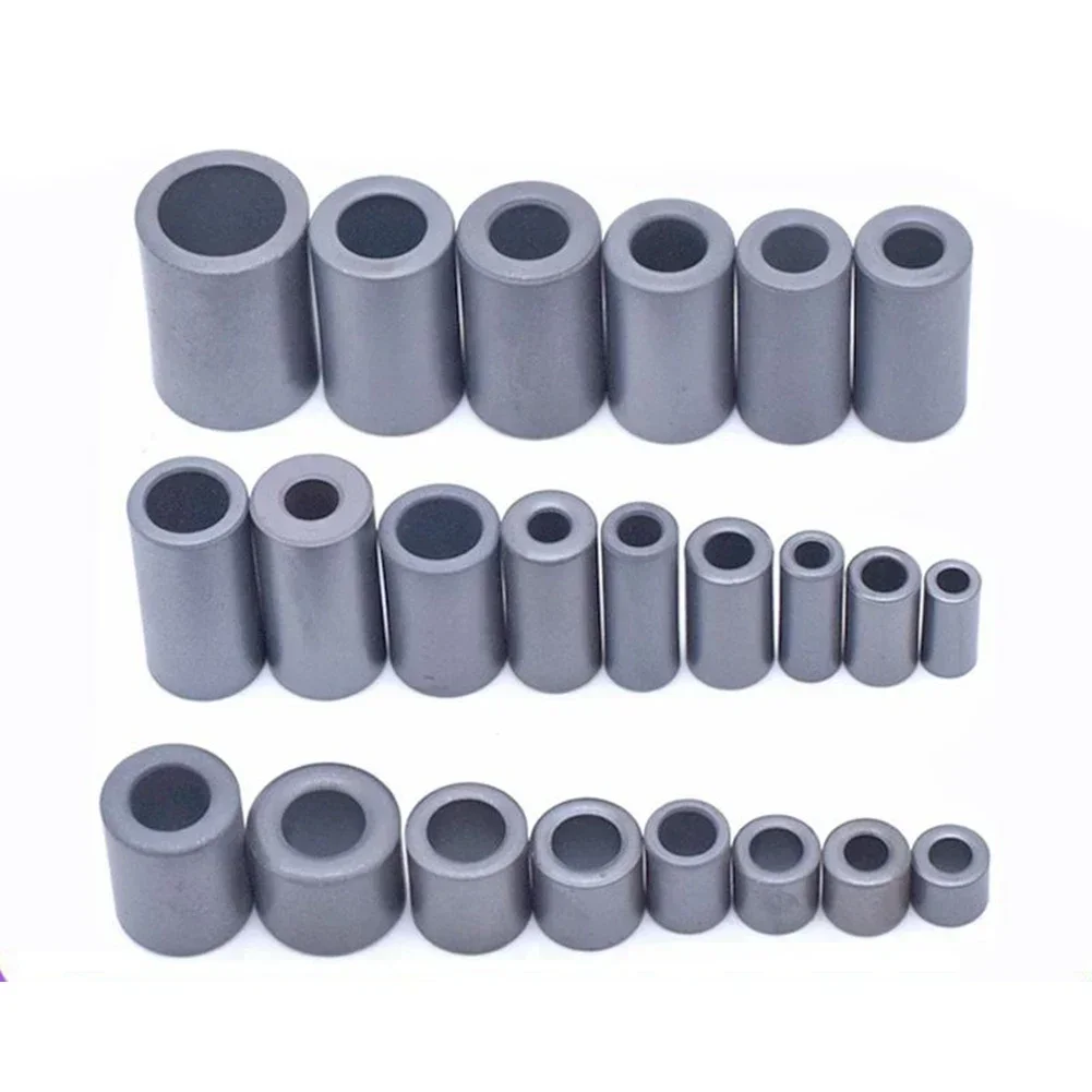 Nickel Zinc Ferrite Magnetic Ring 10 Ratio 10pcs 13A/m Force 400 Induction Anti-interference Black Circular Core