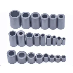 Nickel Zinc Ferrite Magnetic Ring 10 Ratio 10pcs 13A/m Force 400 Induction Anti-interference Black Circular Core