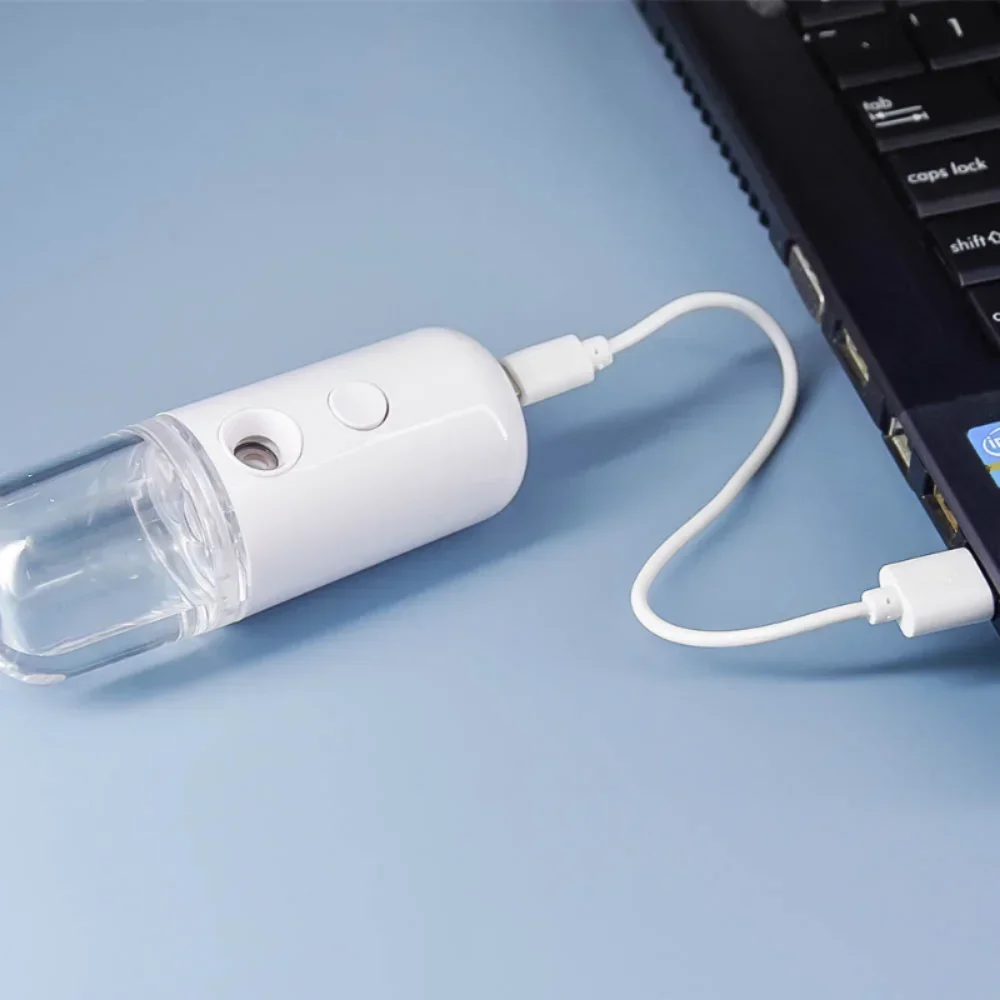 

1PCS Facial Skin Care Tools Face Steamer Moisturizing Beauty Instrument Rechargeable Sprayer Humidifier Nebulizer