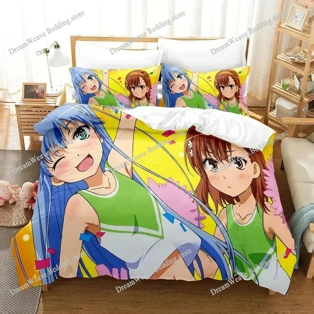 3D Print Duvet Cover A Certain Magical Index Pattern Quilt Covers for Children Single Twin Queen King Bedding Set Home Textile59