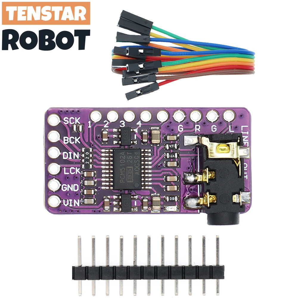 Interface I2S PCM5102A DAC Decoder GY-PCM5102 I2S Player Module For Raspberry Pi pHAT Format Board Digital PCM5102 Audio Board