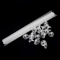 20/40/60pcs 40cm Clear Plastic Balloon Stick and Holder Column Stand Wedding Baby Shower Birthday Party Balloons Decorations