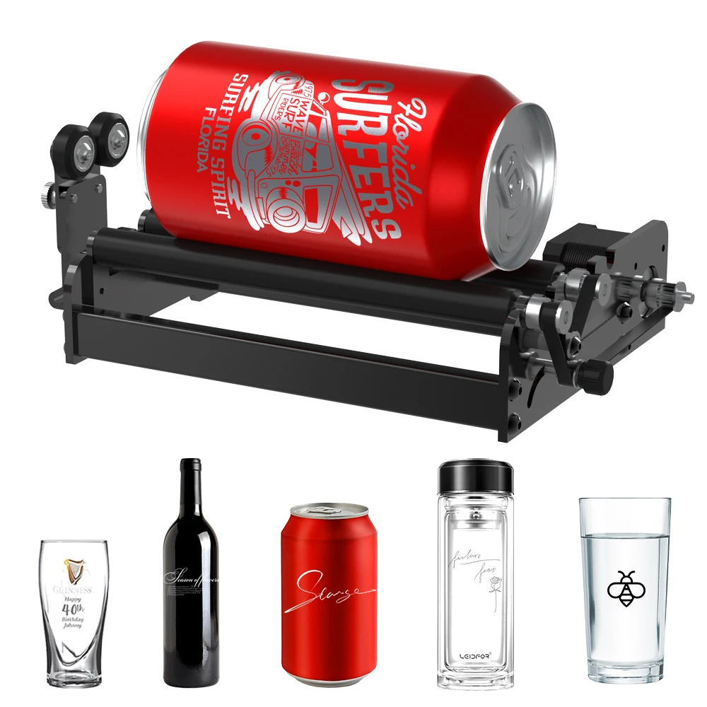 

ACMER M2 Laser Engraving Rotary Roller Y-aixs 360° Rotary Roller Laser Engraving for Cylindrical Objects 4-138mm Accessories