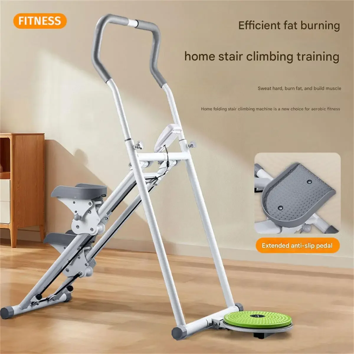 

Be suitable for New home school gym climbing machine stair climbing machine abdominal fitness equipment with waist twisting plat