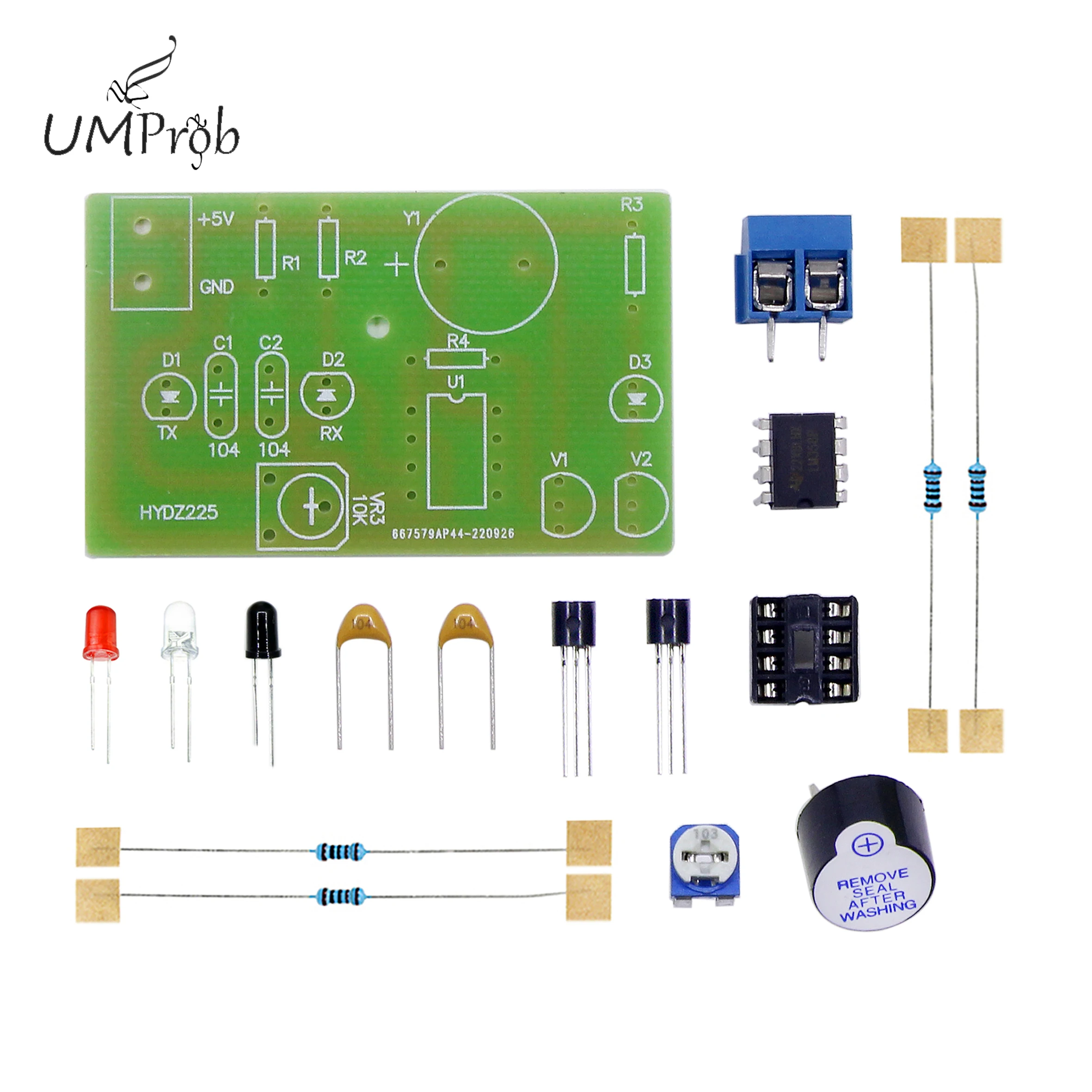 Infrared Induction Alarm Kit Electronic Circuit Welding Product Process Assembly Teaching Practice DIY