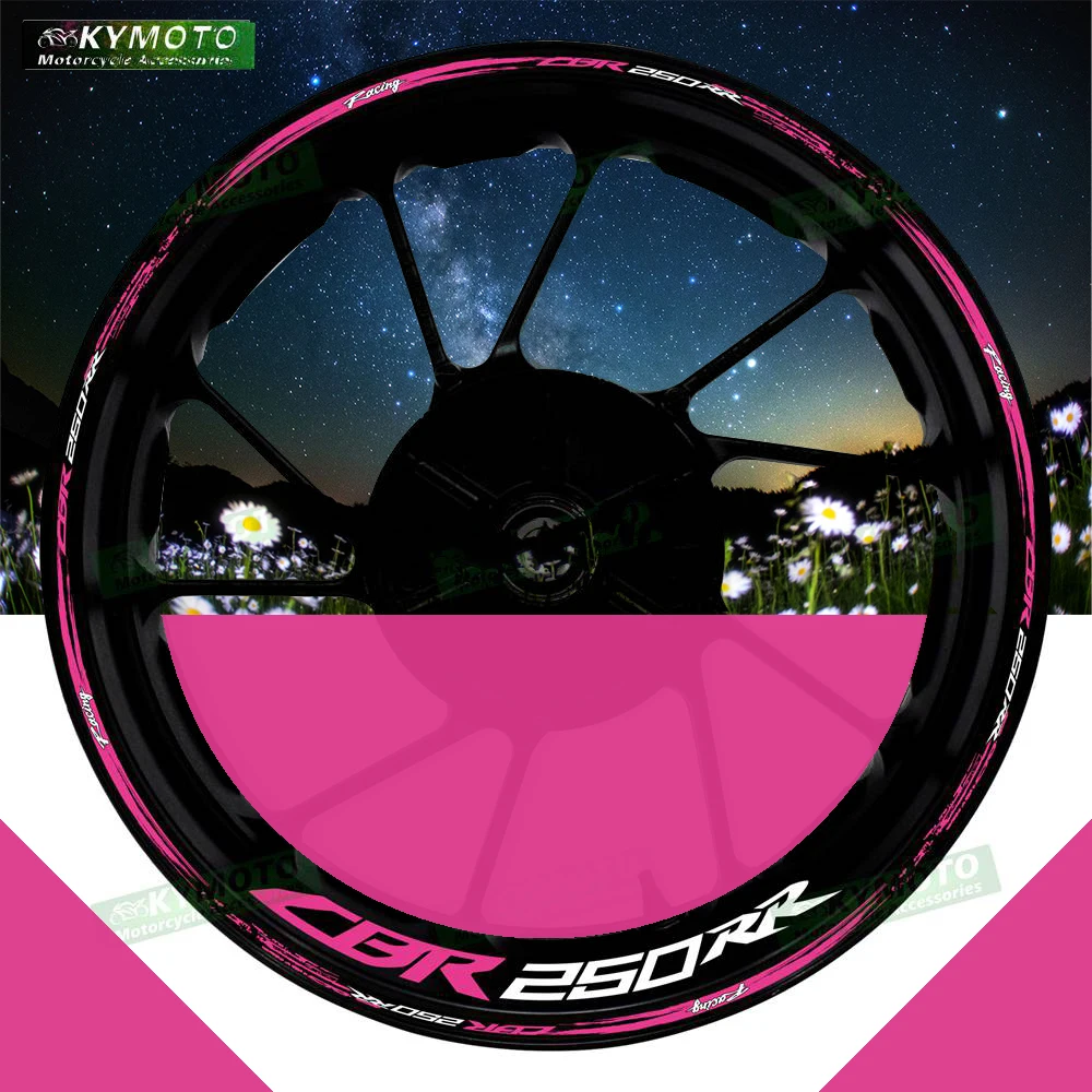 

For Honda CBR250RR CBR 250RR motorcycle accessories 17-inch front and rear wheel stickers modified reflective wheel rim stickers
