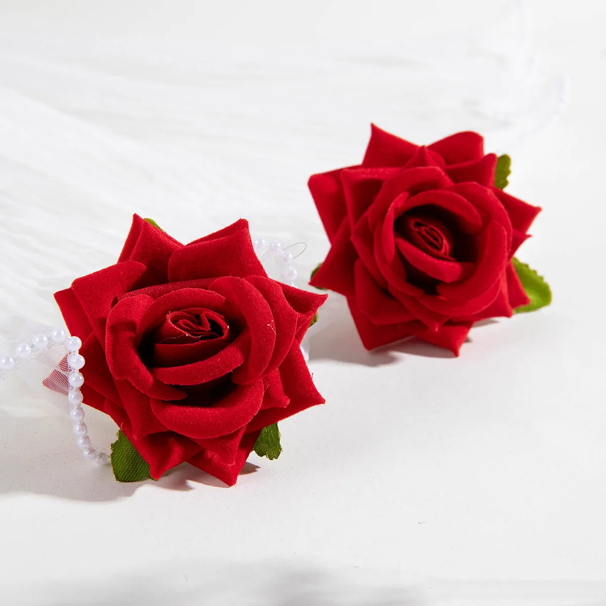 Tocona Pretty Big Rose Flowers Stud Earrings for Women New Simple Trend Design Jewelry Party Accessories Gift Wholesale