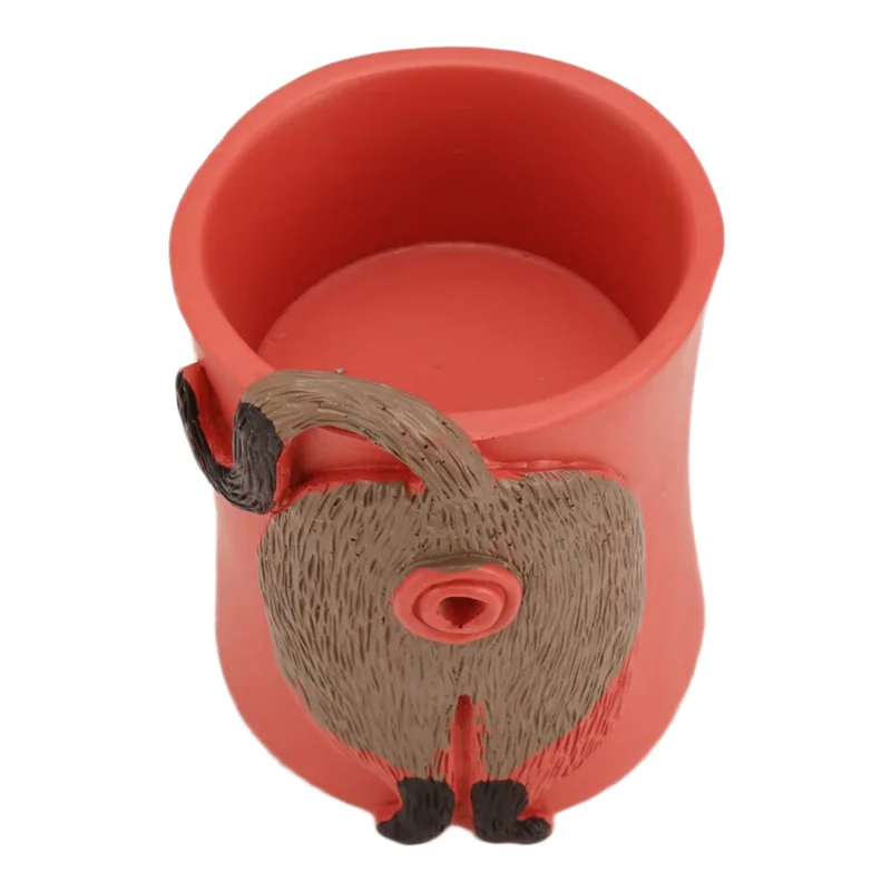 ABWR-Dispenser Tempat Benang Karya Seni Mangkuk Benang Kucing dengan Lubang, Keranjang Rajut untuk Desktop Kamar Tidur C