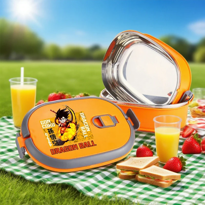 

Dragon Ball Lunch Box Large Capacity Anime Pattern Insulated Box 900ml Insulated Inner Container Lunch Box Friend Birthday Gift
