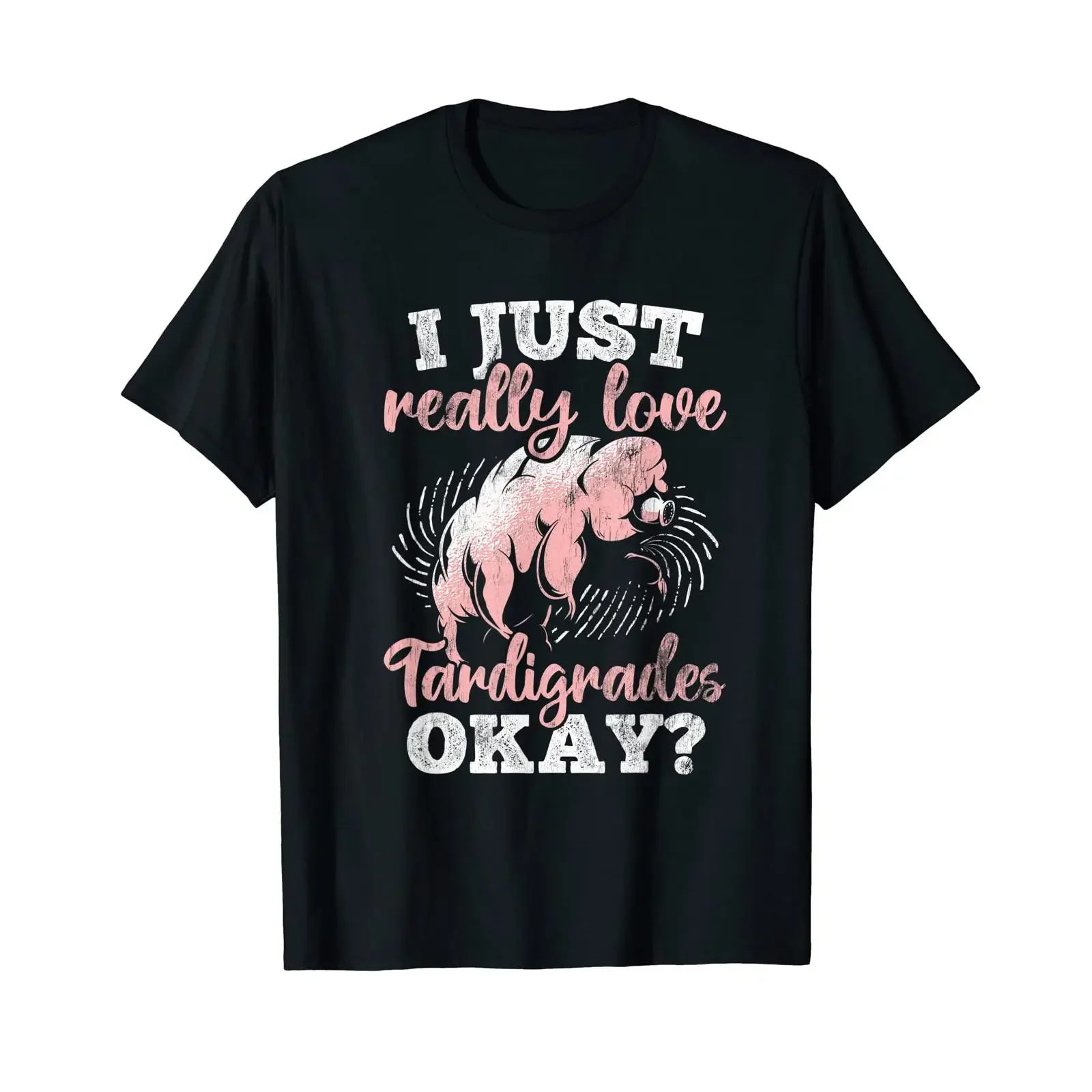 Love Tardigrades Microbiology Water Bear T Shirt vintage Washed Stylish Top For Everyday Wear Slightly fashion Casual