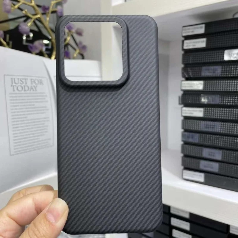 Carbon Fiber Case for Xiaomi 14 600D Case Ultrathin Real Carbon Fiber Aramid Fiber Phone Protective Cover Phone Shell