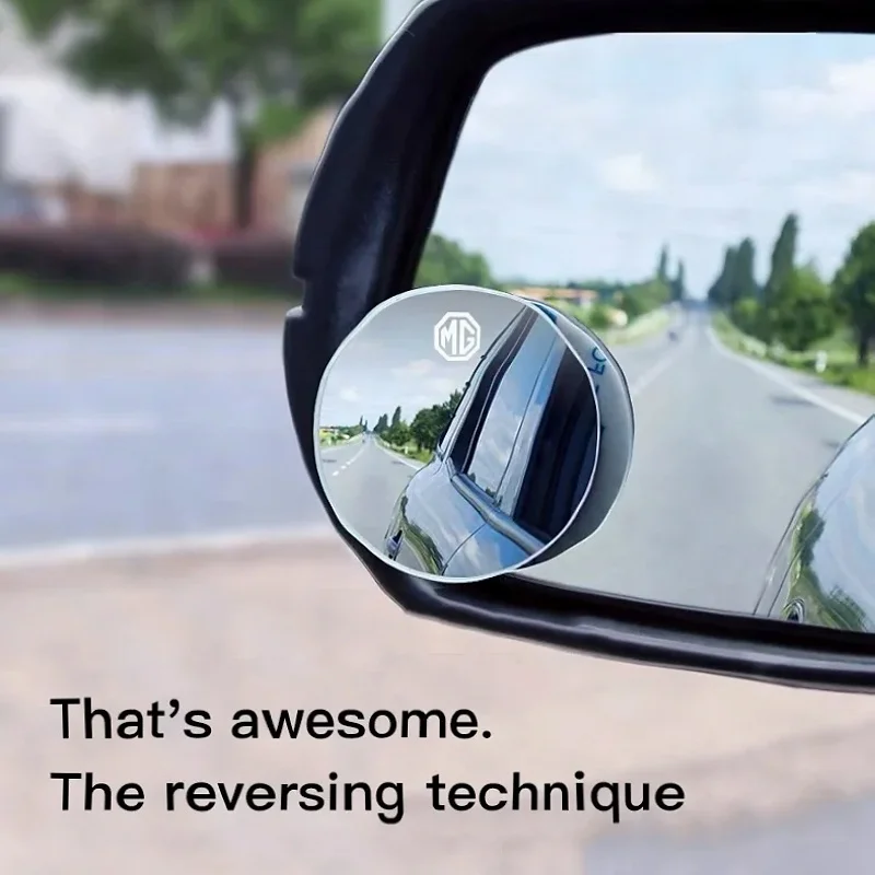 Car Blind Spot Mirror Wide Angle Convex Lens Rear View Assist Lens HD Glass For MG ZS MG4 EV MG HS MG3 MG5 EV Marvel R MG ONE