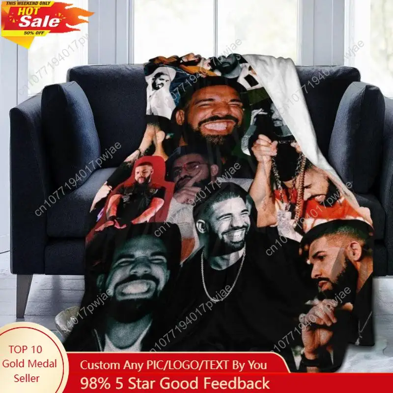 Rapper Singer Drake Ultra Soft Micro Fleece Blanket Air Conditioning Blanket Warm Throw Blanket for Sofa Chair Couch Bed