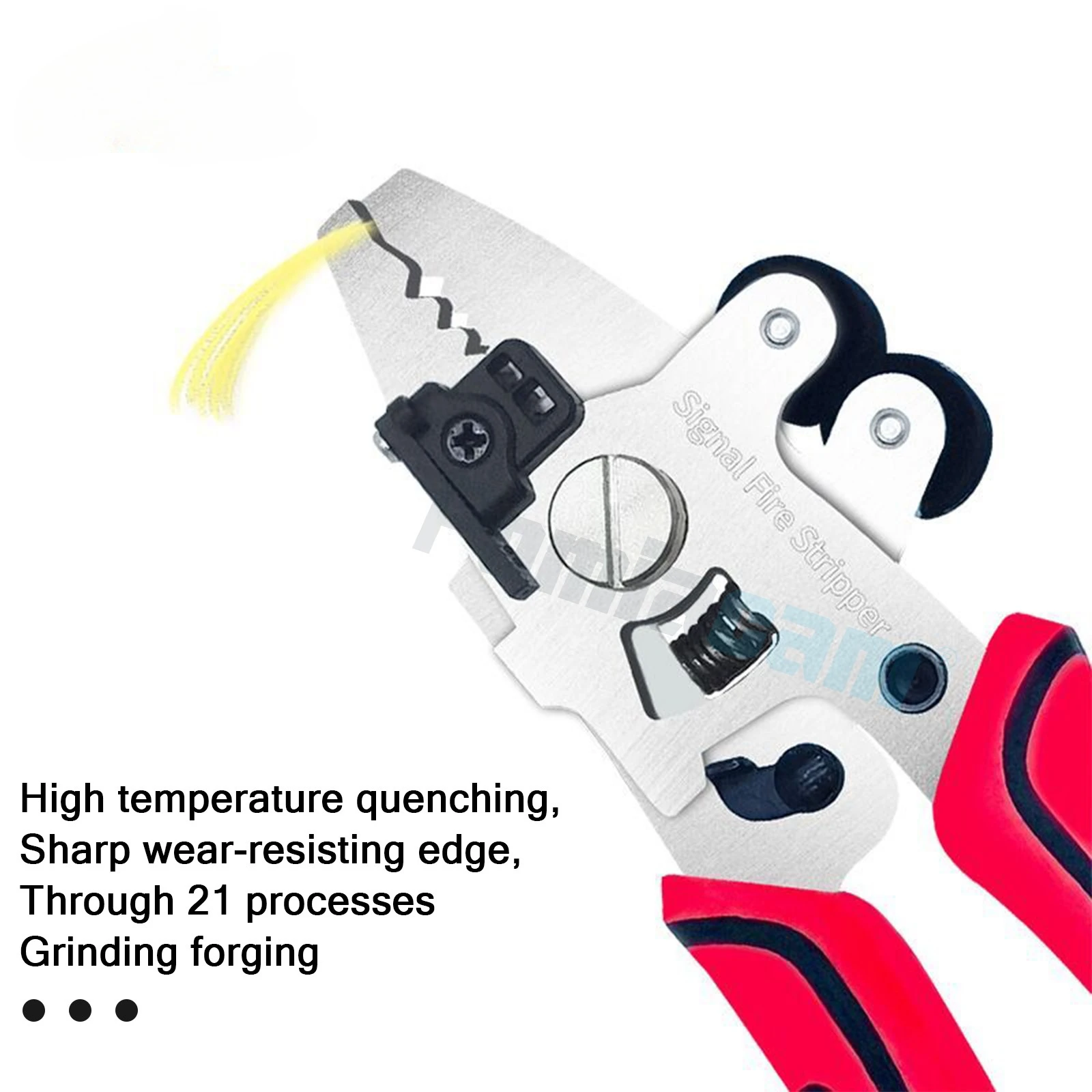 Fiber Optic Stripping Tool Metal Body for Multi-Size Fiber Cable Communication Engineering Use Multifunctional Compact