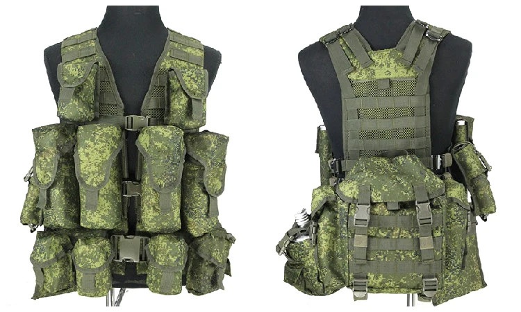 戦術的なロシアのベストの完全なセット,emr戦闘装備,モールバッグ,屋外