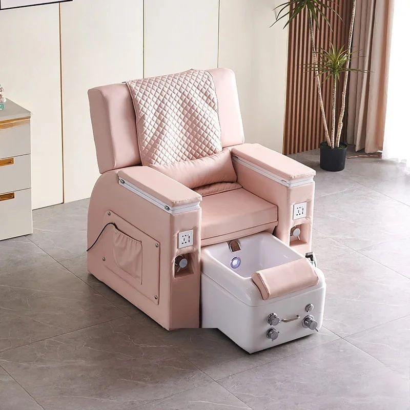 & European Light Luxury Massage Chair Professional Pedicure Chair Beauty Institute Multifunctional Armchair for Salon Furniture