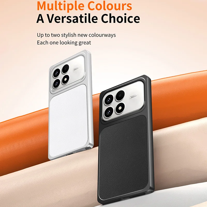 

Classic Lychee-Textured Leather Ultra-Slim Cover for XiaomiK90 RedmiK90 Shock-resistant Matte with Camera Protection Phone Cases