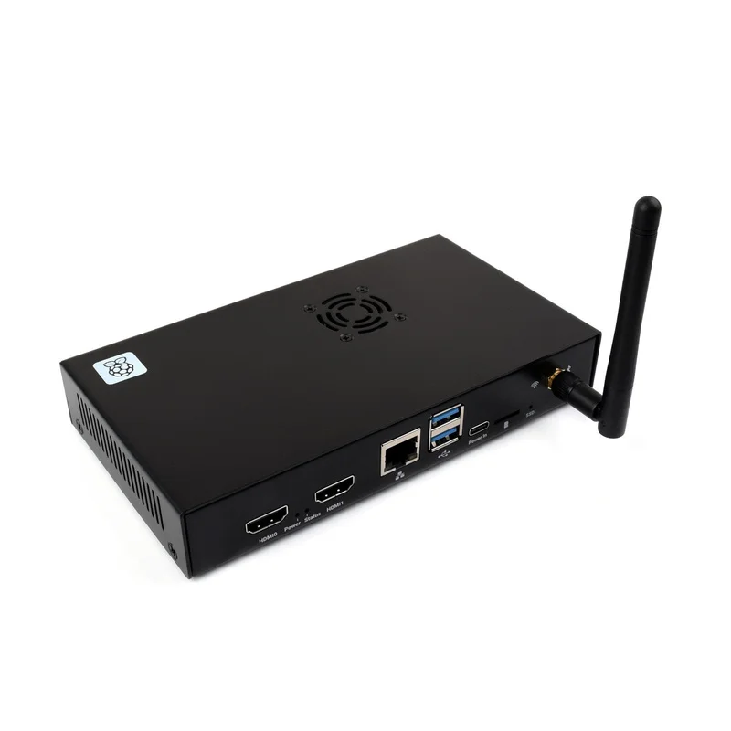 Z for  Waveshare Raspberry Pi Compute Module 5 IO Board Case Metal Case Cooling Fan