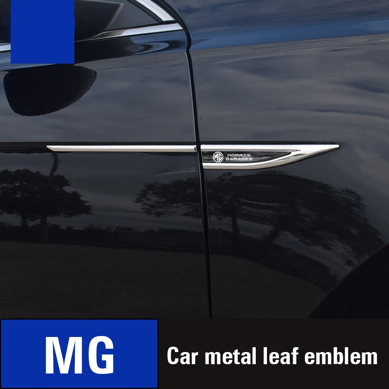 2 Pack 3D Alloy Car Stickers Car Accessories for MG ZS 5 7 6 Cyberster MG4 EV ES5 HS ONE GT GS MG3 3SW MARVEL R Scorpio