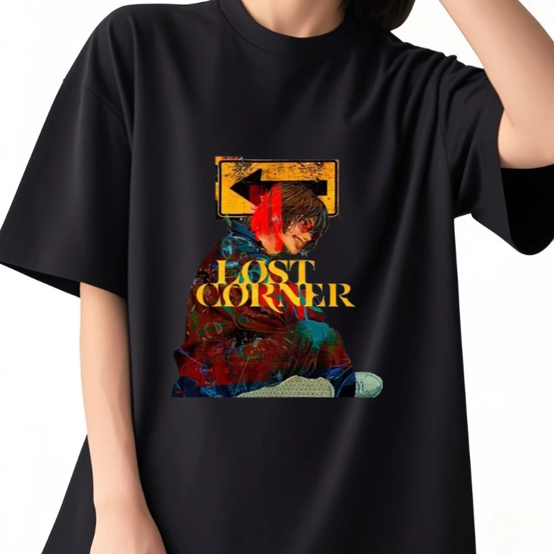

Kenshi Yonezu LOST CORNER 2025 летние футболки унисекс Harajuku рубашки с короткими рукавами и круглым вырезом памятная рубашка оверсайз