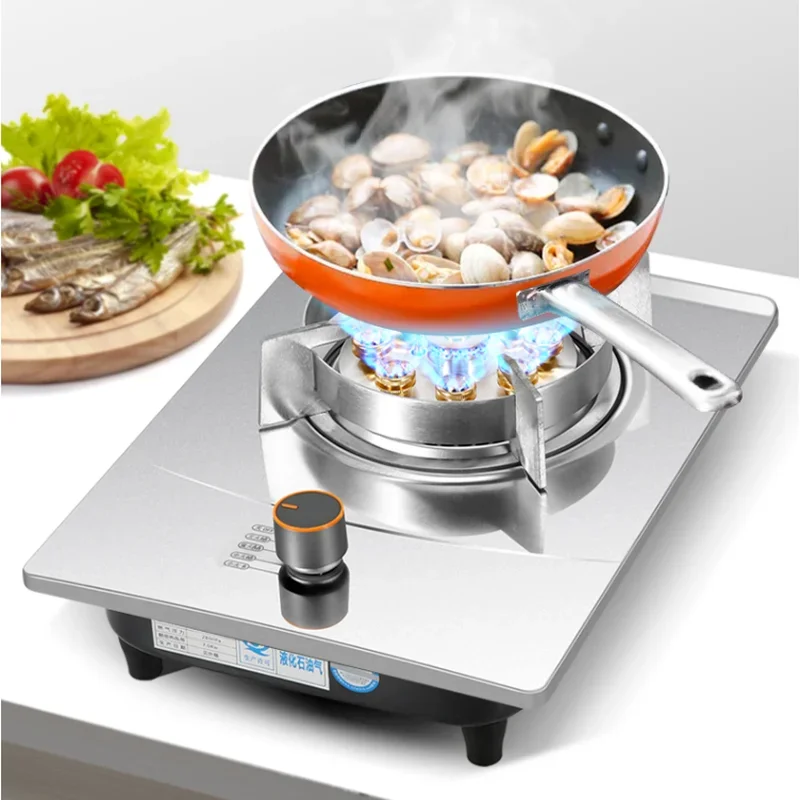 7.0KW Gas Stove Single Stove Household Nine-head Fierce Fire Desktop Built-in LPG Gas Stove B01